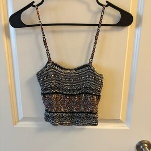 Multicolored Cropped Tank Top from PacSun